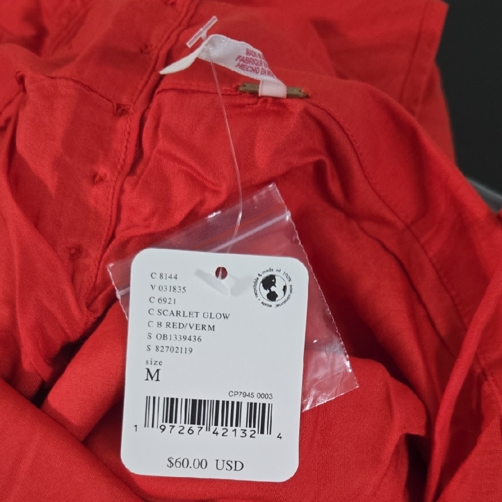 Free PEOPLE Struttin MINI Medium Red Dress - Picture 6 of 8